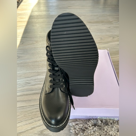 ✨NEW Madden Girl Kurrt Black Pari Combat Boots 8.5 - Picture 4 of 5